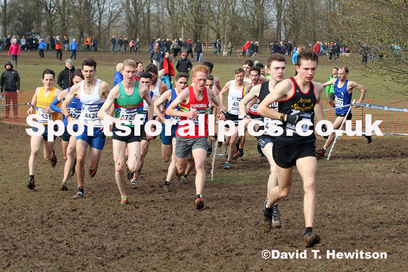 Senior men, 2020 British Athletics Inter Counties Cross Country Champs., Prestwold Hall, Loughborough. Photo: David T. Hewitson/Sports for All Pics
